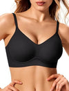 Women's Jelly Bra No Wire T-Shirt Bra Push up Seamless Bra with Support